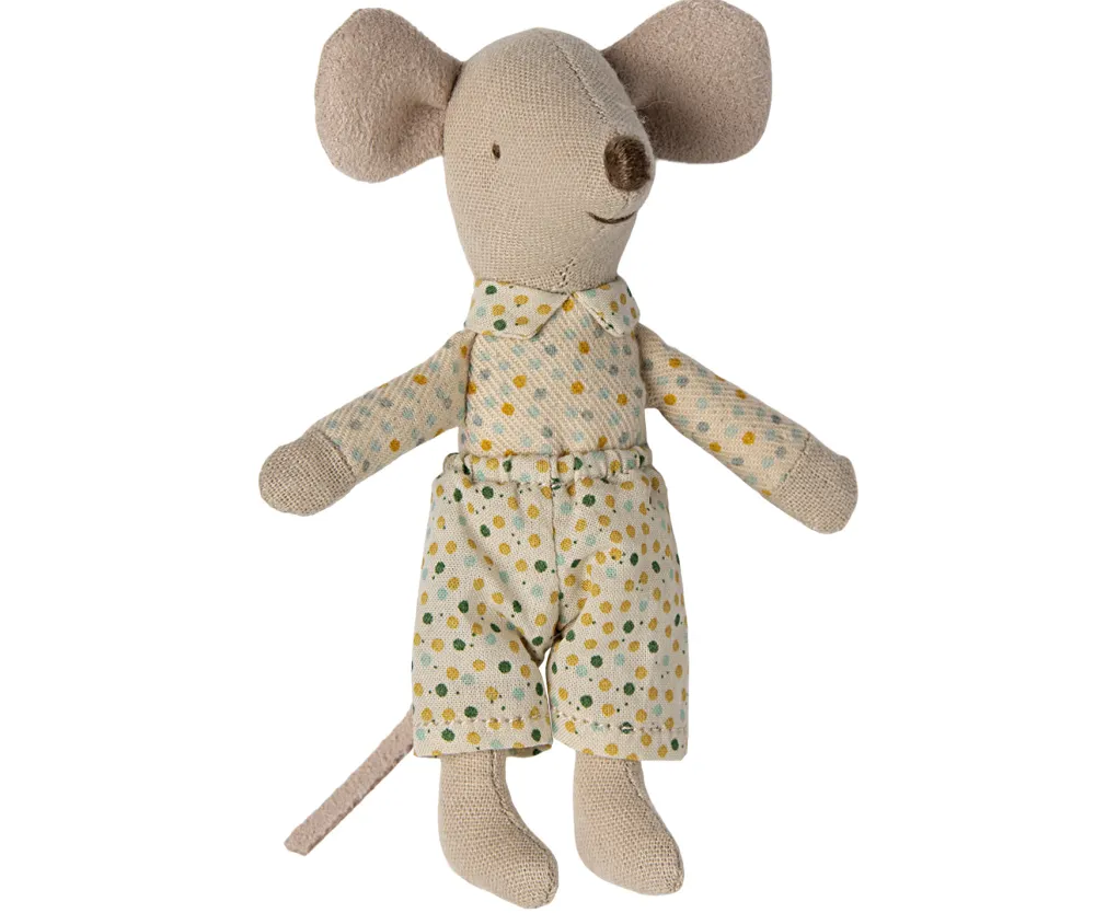 Maileg Muizen^Knuffelmuis Little Brother in Luciferdoosje