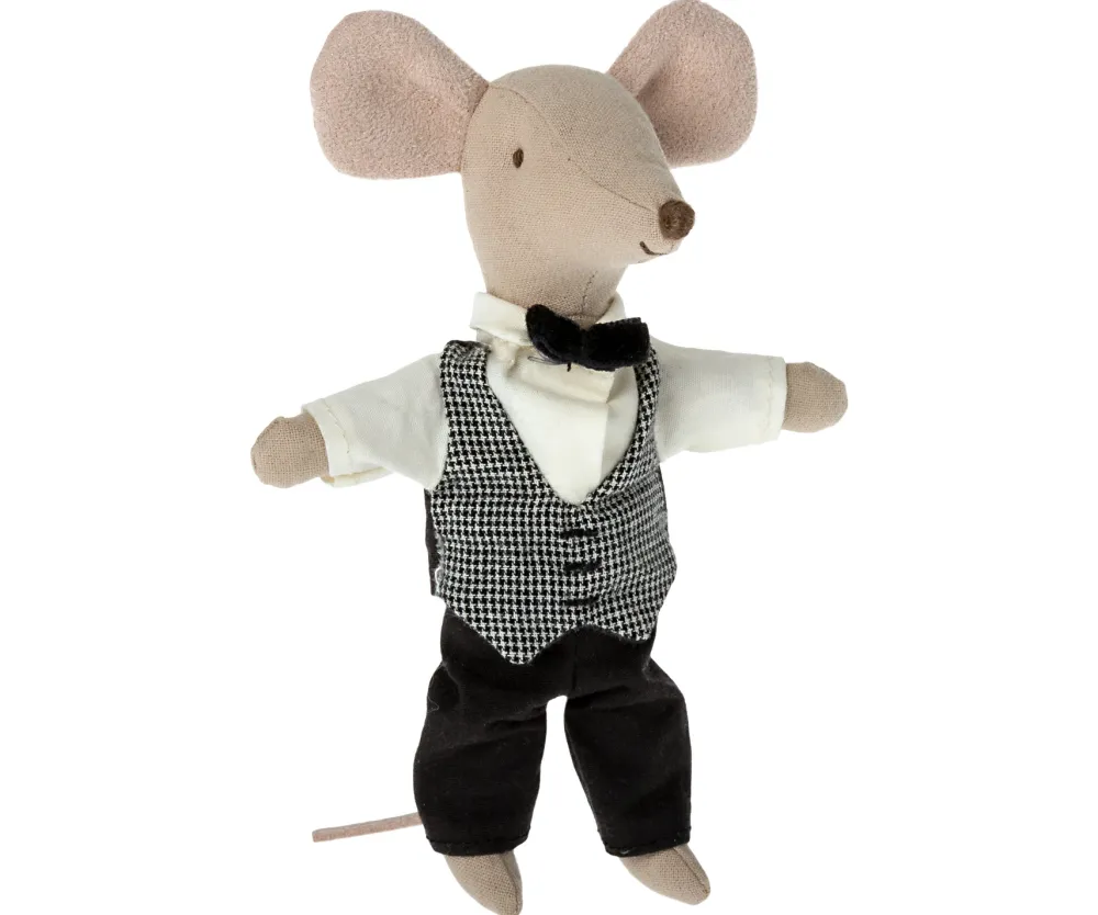 Maileg Muizen^Knuffelmuis Ober 15cm