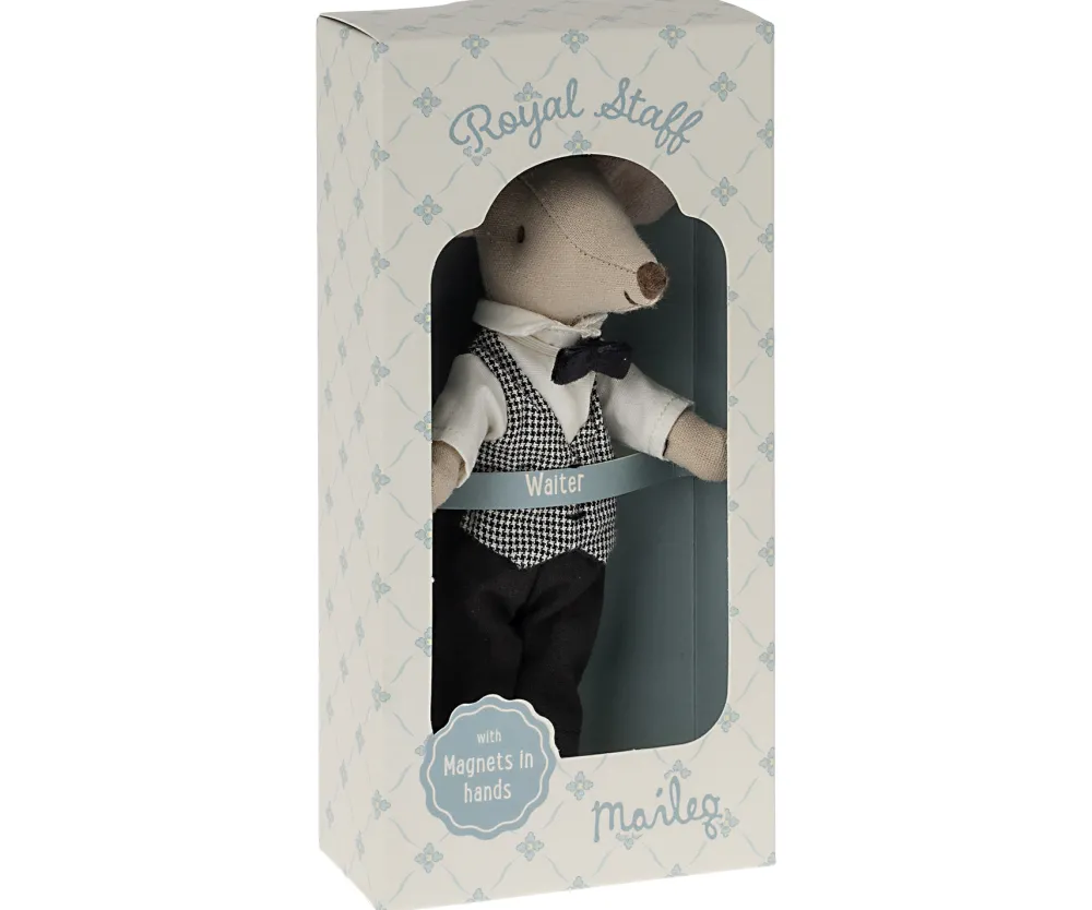 Maileg Muizen^Knuffelmuis Ober 15cm