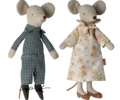 Maileg Muizen^Knuffelmuis Opa en Oma in Cigarbox 17cm