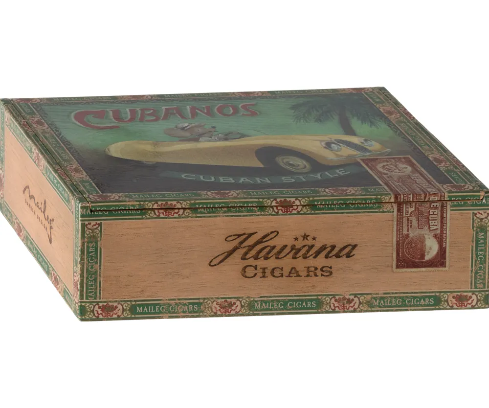 Maileg Muizen^Knuffelmuis Opa en Oma in Cigarbox 17cm