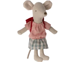 Maileg Muizen^Knuffelmuis Tricycle Big Sister Red