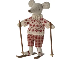 Maileg Muizen^Knuffelmuis Winter met Skiset Mum 15cm