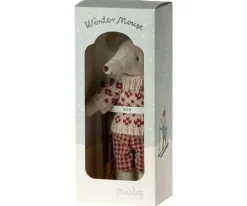 Maileg Muizen^Knuffelmuis Winter met Skiset Mum 15cm