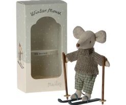 Maileg Muizen^Knuffelmuis Winter met Skiset Big Brother 13cm