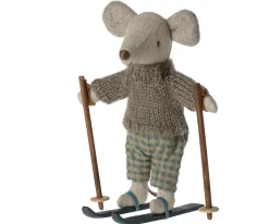 Maileg Muizen^Knuffelmuis Winter met Skiset Big Brother 13cm