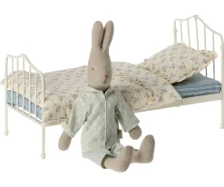 Maileg Poppenhuis^Metalen Poppenbed Mini Blauw