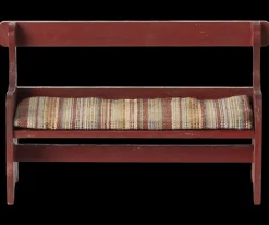 Maileg Poppenhuis^Poppenhuis Bankje Rood 7.5cm