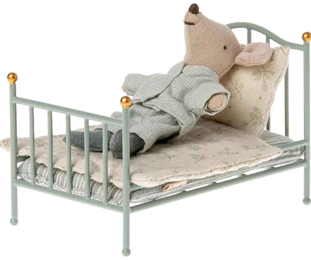 Maileg Poppenhuis^Poppenhuis Vintage Bed Mint