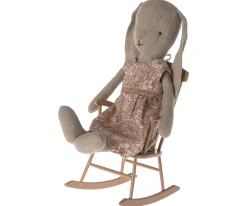 Maileg Poppenhuis^Schommelstoel Rocking Chair Mini Dark Powder