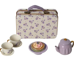 Maileg Poppenhuis^Theeservies Purple Madelaine