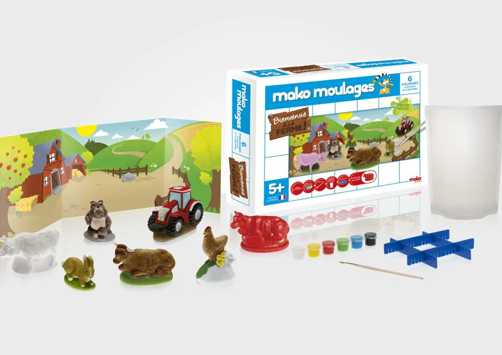 mako Créatons Creatief^Doos Boerderij set 6-vormen