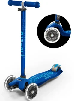 Micro Step Steppen|Buitenspeelgoed^Maxi Deluxe Marineblauw Led