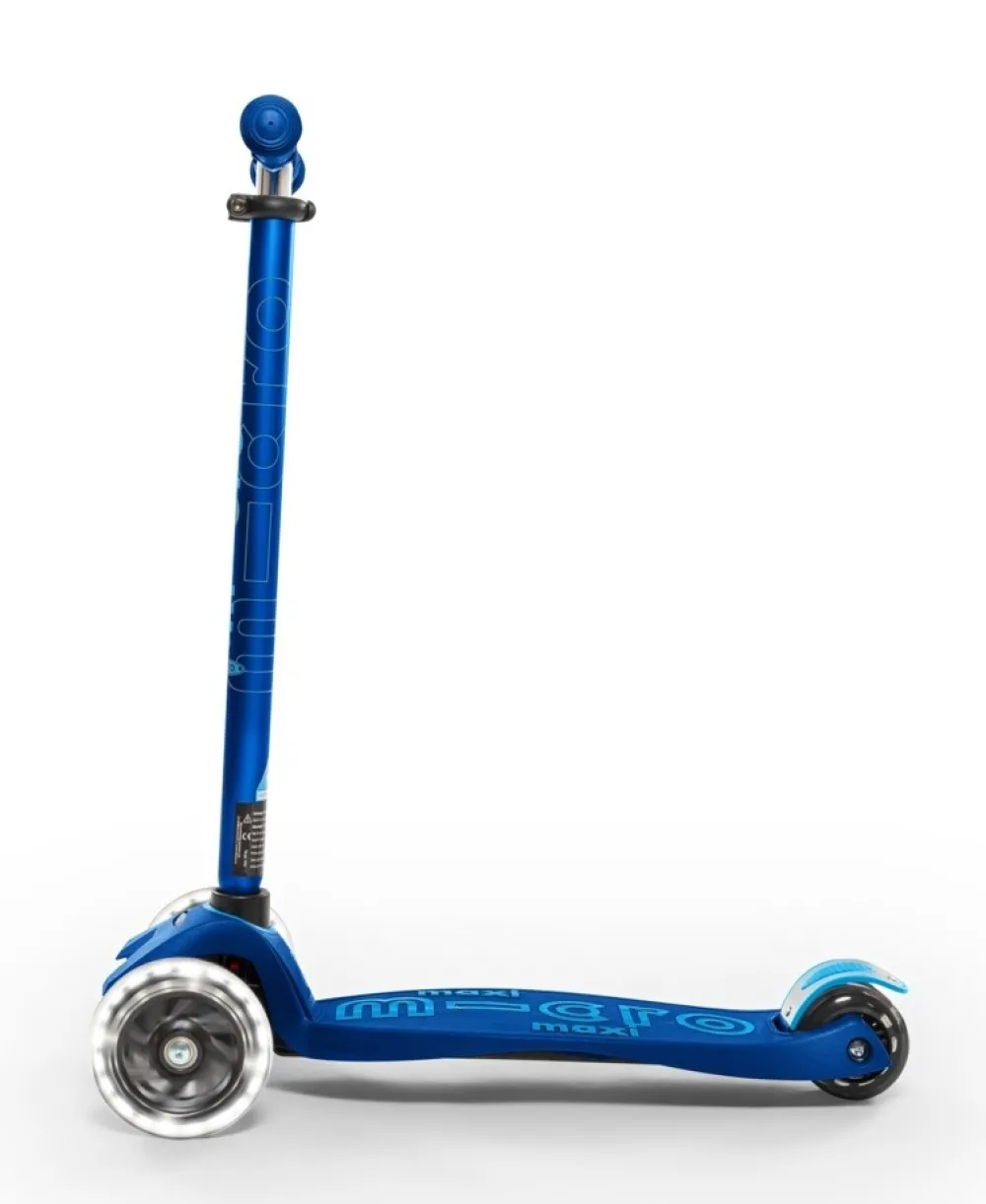Micro Step Steppen|Buitenspeelgoed^Maxi Deluxe Marineblauw Led