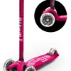 Micro Step Steppen|Buitenspeelgoed^Maxi Deluxe Roze Led