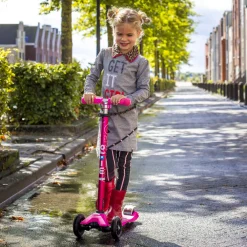 Micro Step Steppen|Buitenspeelgoed^Maxi Deluxe Roze Led