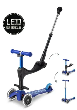 Micro Step Steppen^Micro Mini Deluxe 3in1 Push Blauw LED