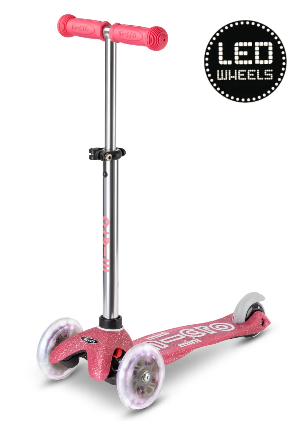 Micro Step Steppen^Mini Micro Deluxe Glitter Roze LED