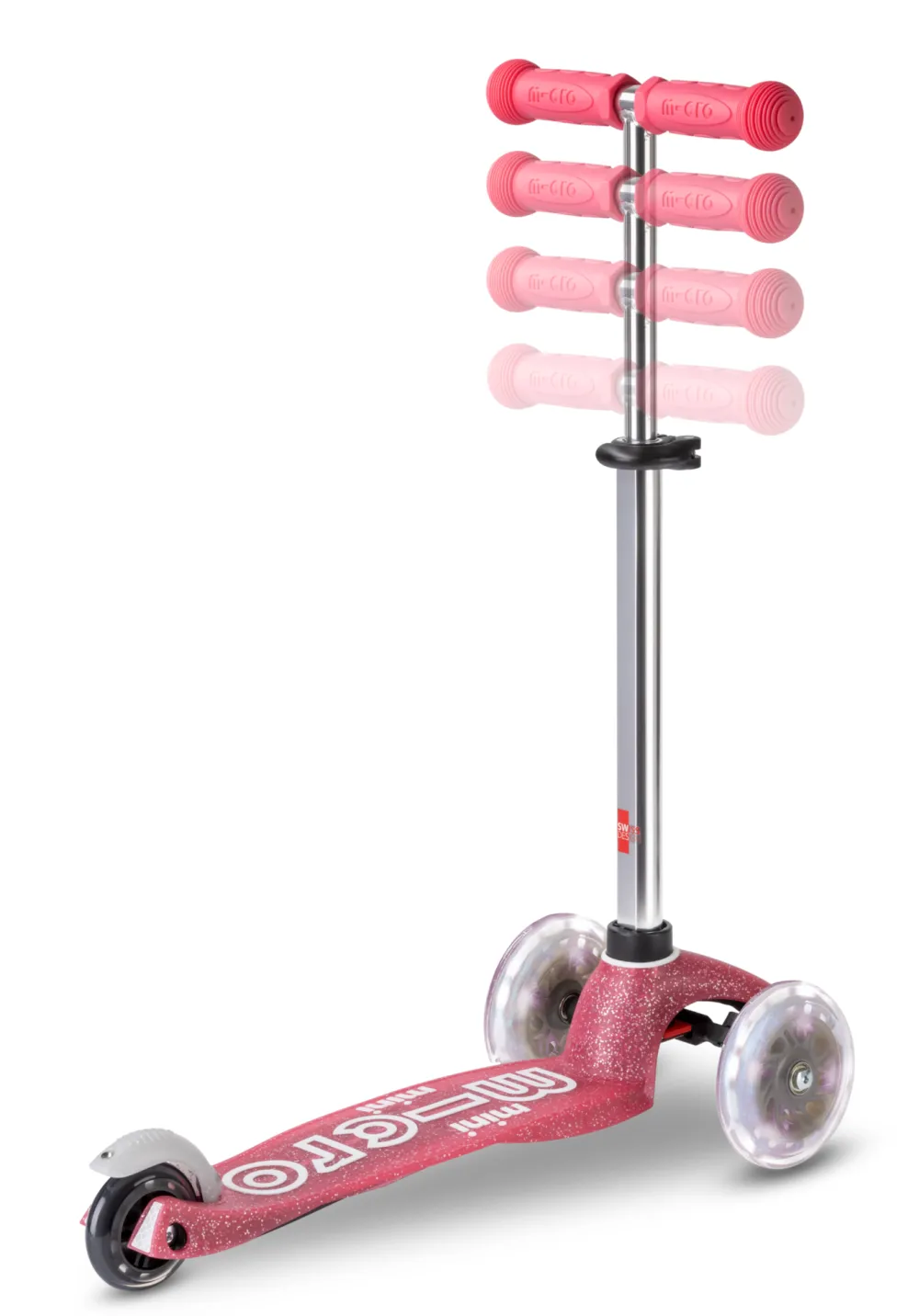 Micro Step Steppen^Mini Micro Deluxe Glitter Roze LED