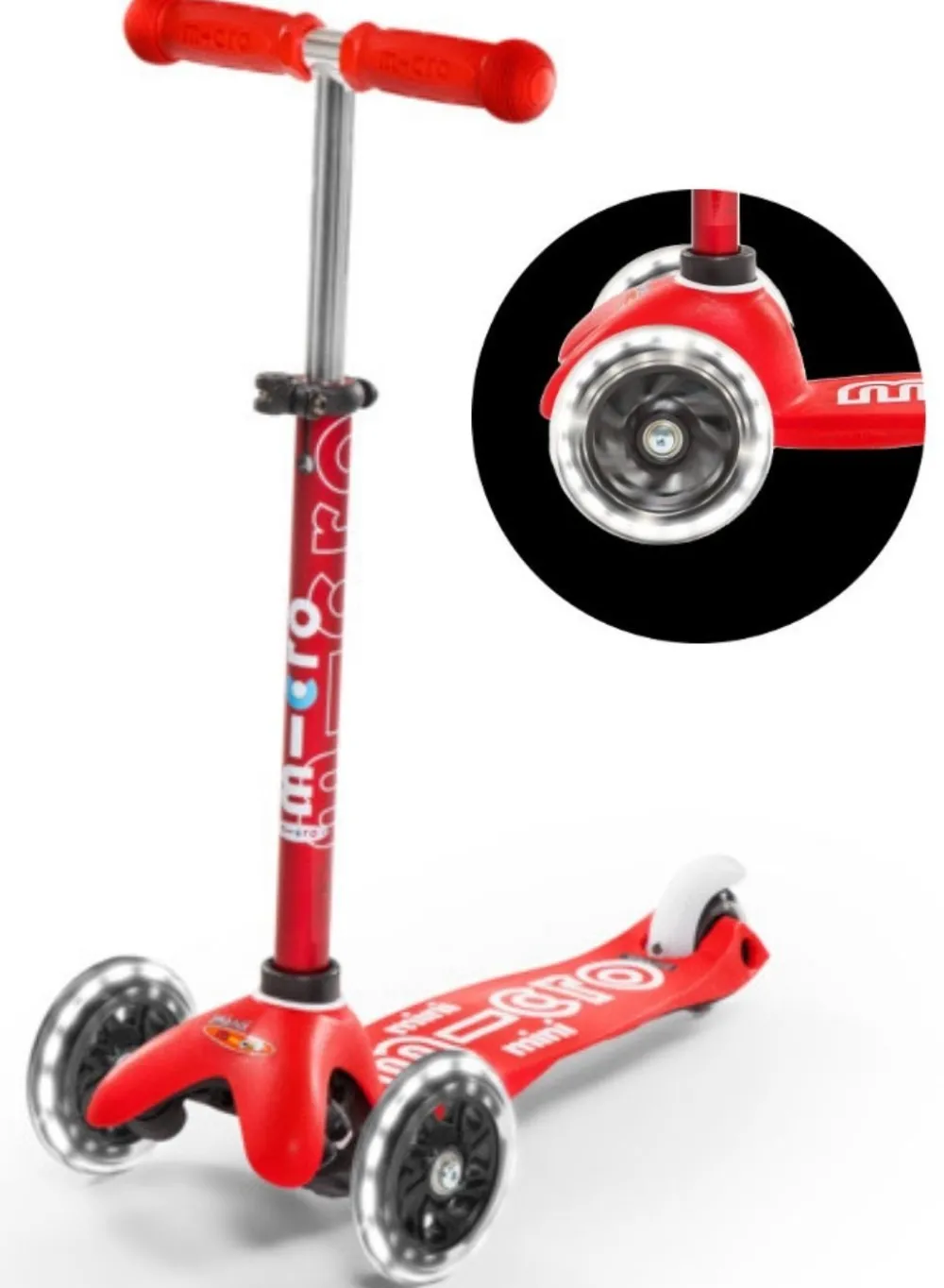 Micro Step Steppen^Mini Deluxe Rood Led