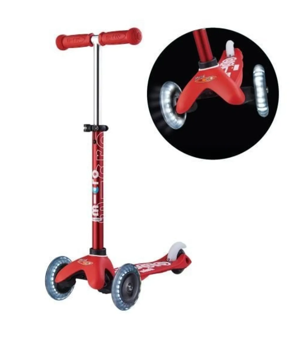 Micro Step Steppen^Mini Deluxe Rood Led