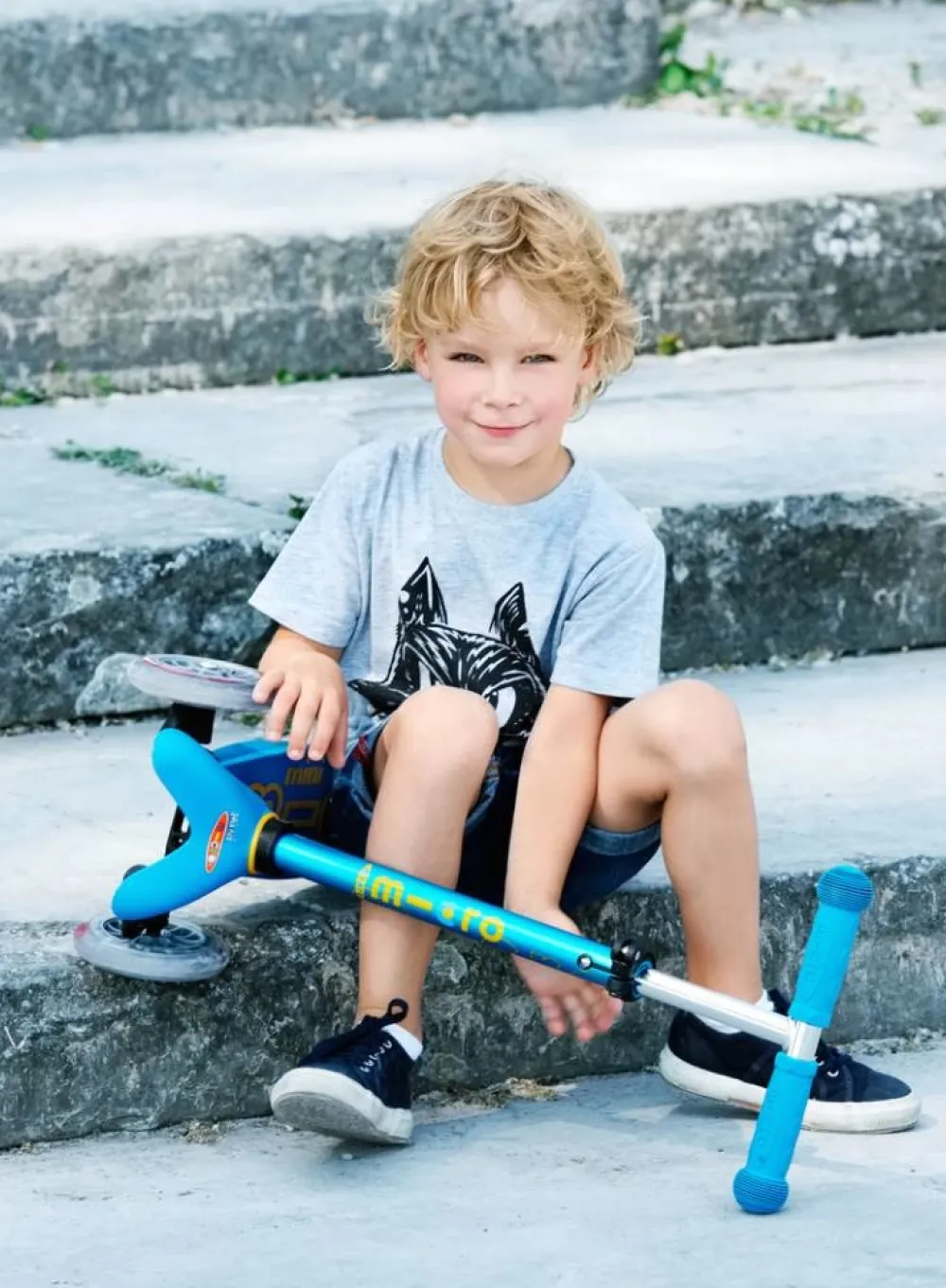 Micro Step Steppen|Buitenspeelgoed^Mini Deluxe Ocean Blue