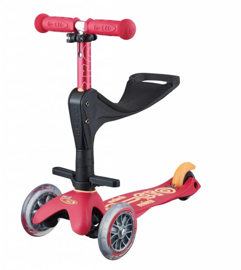 Micro Step Steppen^Mini 3in1 Deluxe Robijnroze