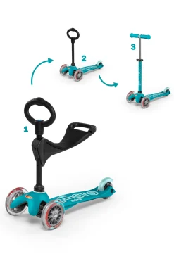 Micro Step Steppen^Mini 3in1 Deluxe Aqua