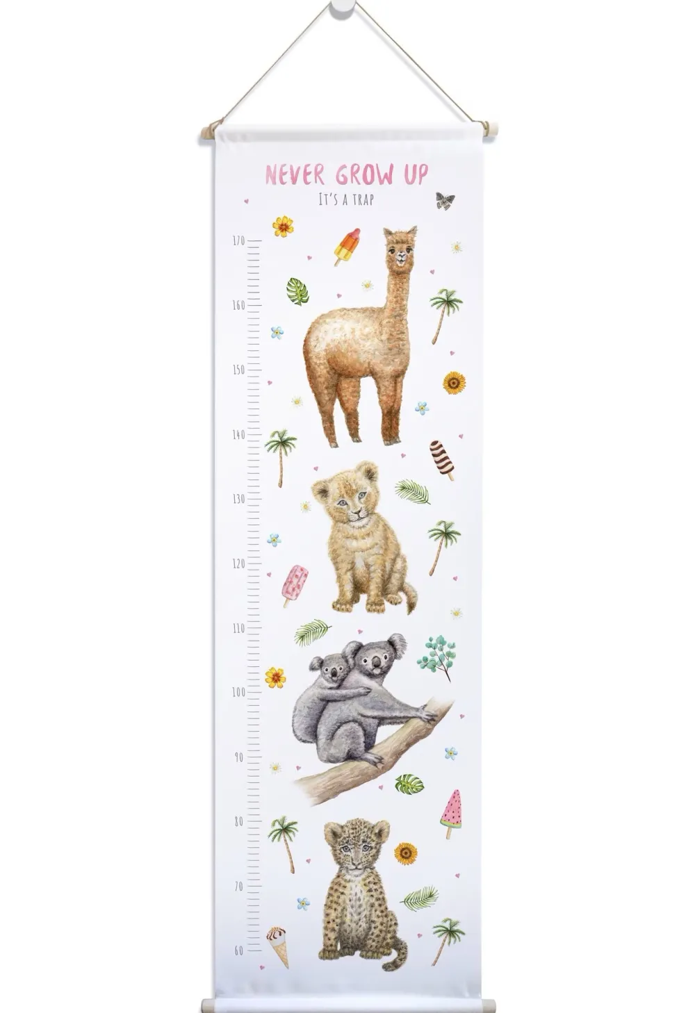 World of Mies Groeimeters^MiesToGo Groeimeter Tropisch Roze