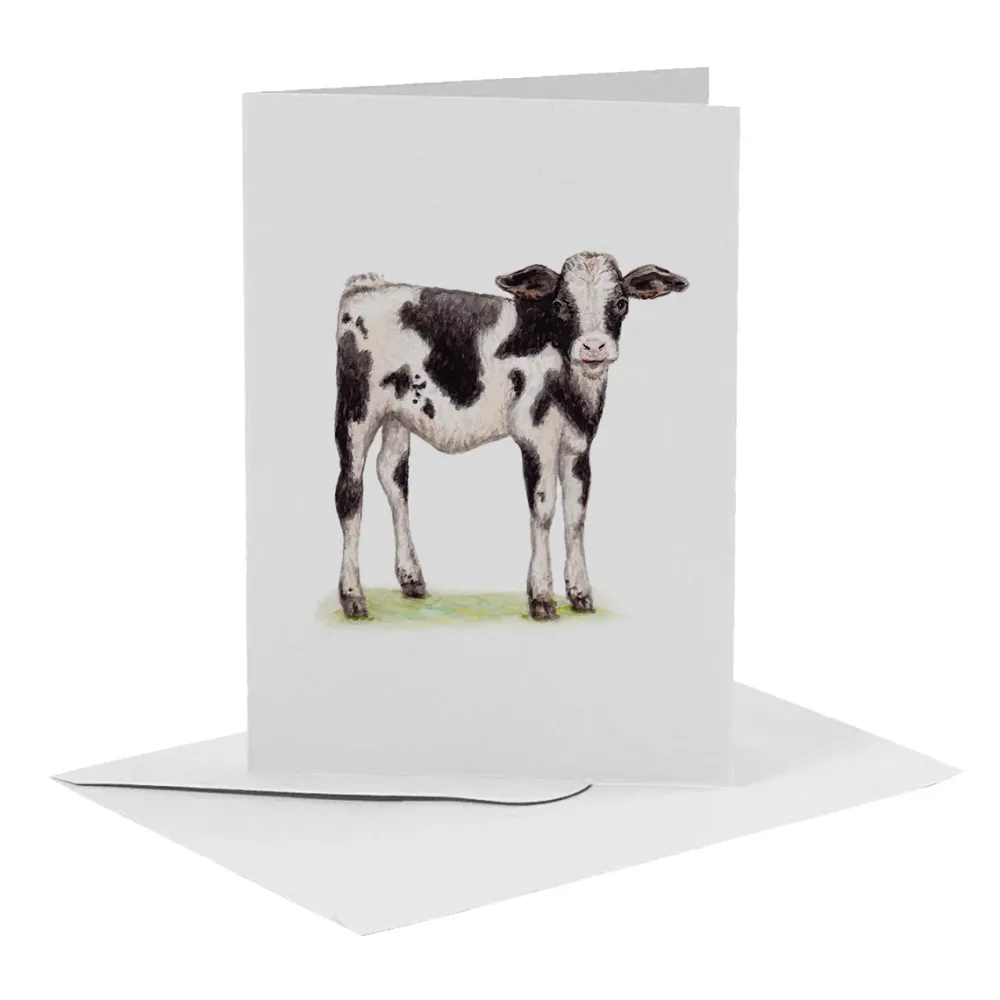 World of Mies Wenskaarten^MiesToGo Wenskaart Kalf