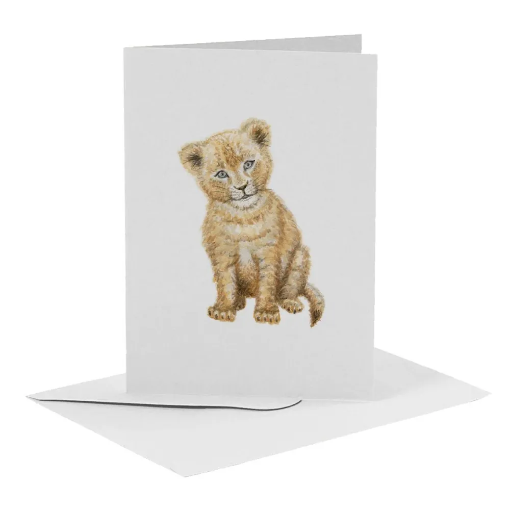 World of Mies Wenskaarten^MiesToGo Wenskaart Leeuw Welp