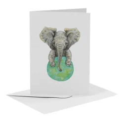 World of Mies Wenskaarten^MiesToGo Wenskaart Olifant