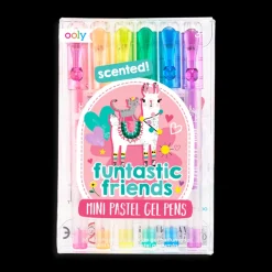 Ooly Creatief^Mini Gel Pennen Funtastic Friends set 6-delig