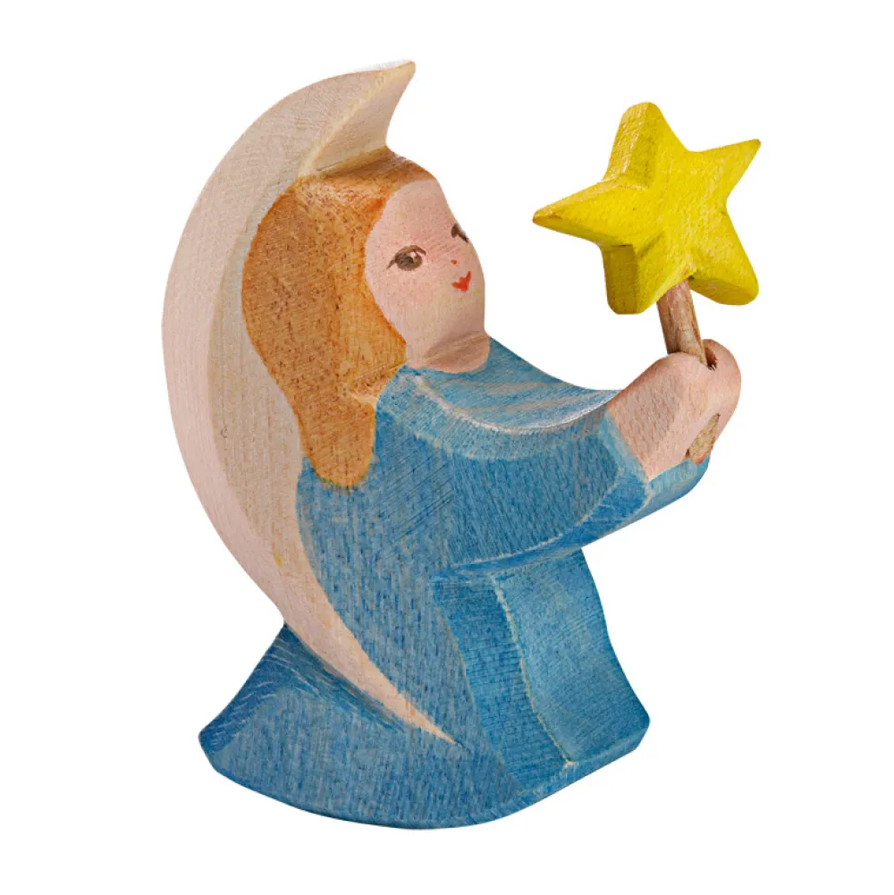 Ostheimer Kerst En Seizoen^Engel Blauw met Ster 42024