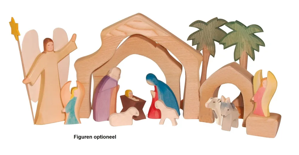 Ostheimer Figuren En Toebehoren|Kerstcadeautjes^Kerststal Massief 4-delig 3300