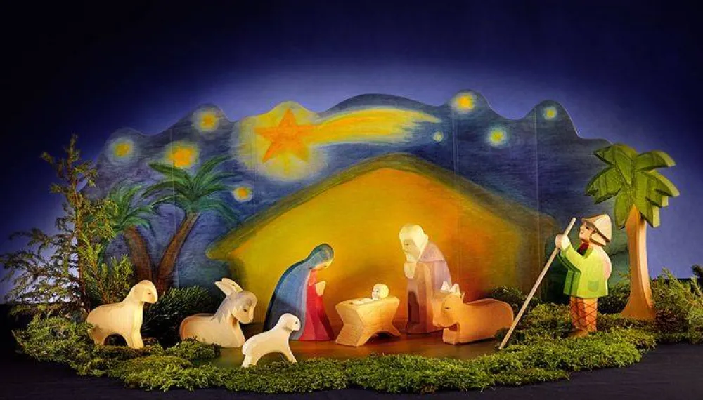 Ostheimer Figuren En Toebehoren|Kerst En Seizoen^Kerststal Set 11-delig 60205