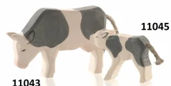 Ostheimer Boerderijdieren|Runderen^Koe en Kalf Zwart Gevlekt 11043/11045
