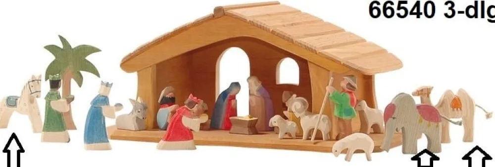 Ostheimer Kerst En Seizoen|Kerstcadeautjes^Mini Koningsdieren Set 3-delig 66540