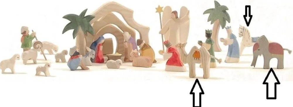 Ostheimer Kerst En Seizoen|Kerstcadeautjes^Mini Koningsdieren Set 3-delig 66540