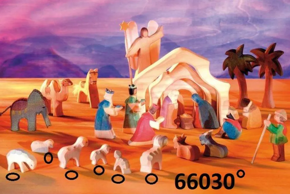 Ostheimer Kerst En Seizoen^ Mini Schapen Kudde 66030