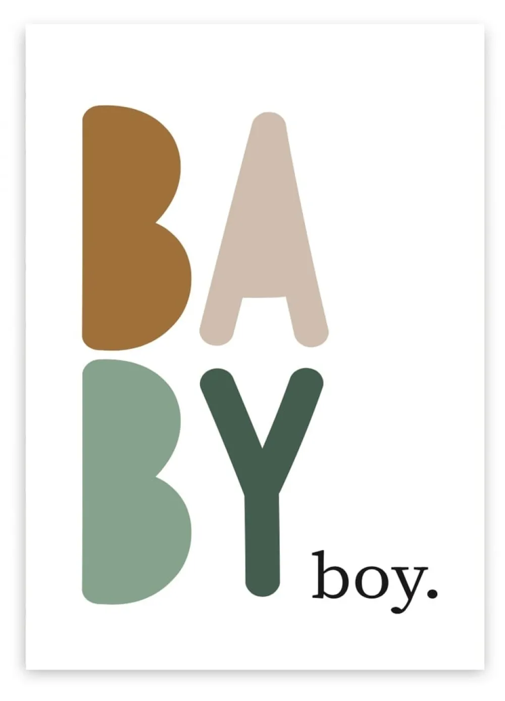 Pepermints Wenskaarten^Wenskaart Baby Boy.