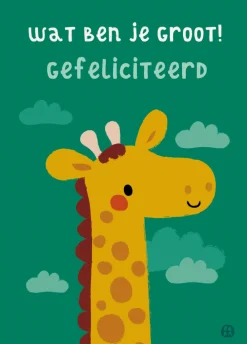 Bora Wenskaarten^Postkaart Jungle Wat ben je groot