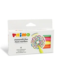 Primo Schoen-/ Sinterklaascadeautjes^Viltstiften Neon Dun ø2 mm Set 6-delig in doos