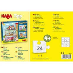 Haba Legpuzzels^Puzzels In actie 24pcs set  2-delig