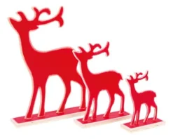 Small Foot Kerstcadeautjes^Rendier Kerst Decor Rood Hout