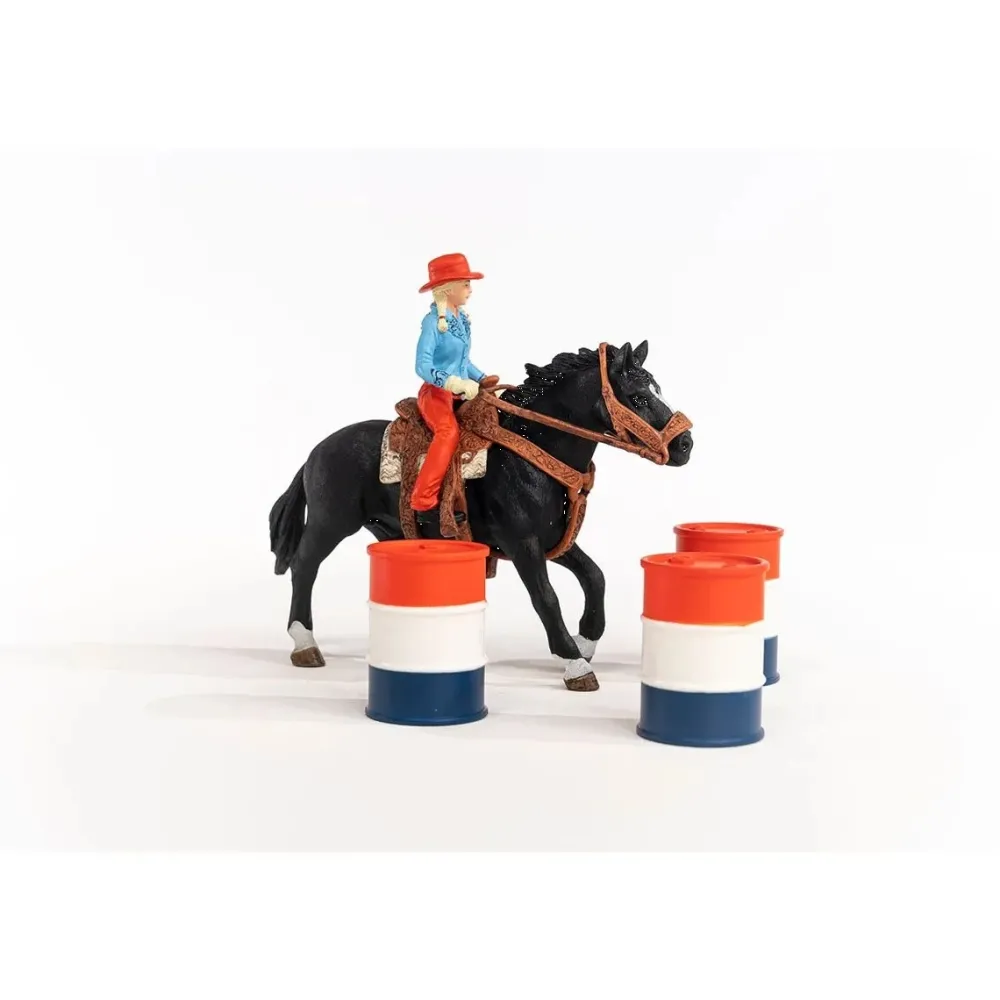 Schleich Farm World^Barrel Racing met Cowgirl