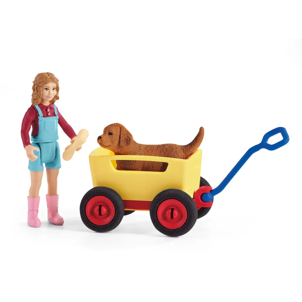 Schleich Farm World^Uitje met de Bolderkar 42543