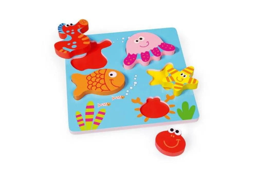 Scratch Houten Puzzels^Puzzel Reliëf Zee