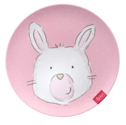 sigikid Kinderservies^Bord Melamine Konijn Roze