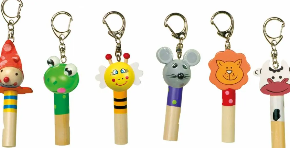 Small Foot Kleine Cadeautjes|Kleine Cadeaus^Sleutelhanger Fluit 6-delig Hout